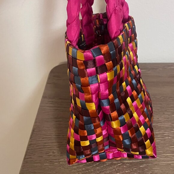 Zara Limited Edition Small Woven Bag in Pink - Picture 6 of 8